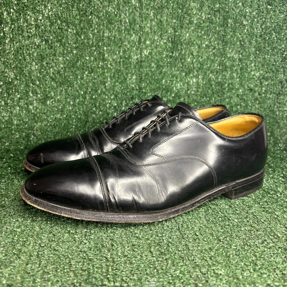 Johnston‎ Murphy Optima Cap Toe Lace Up Classic Dress Shoes Black Mens 11 Narrow